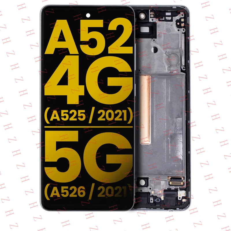 U+ Replacement OLED Assembly With Frame For Samsung A52 4G A52 5G A526 A52S 5G A528