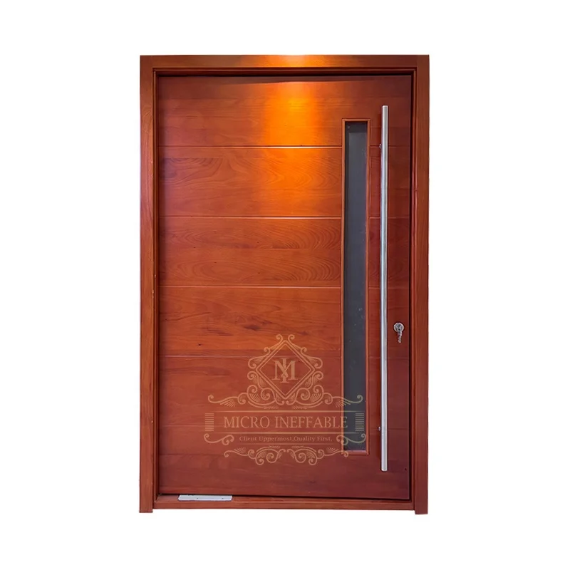 Hot Sale High Security Level Israel Modern Wooden Main Doors Exterior Wood Security Door factory price