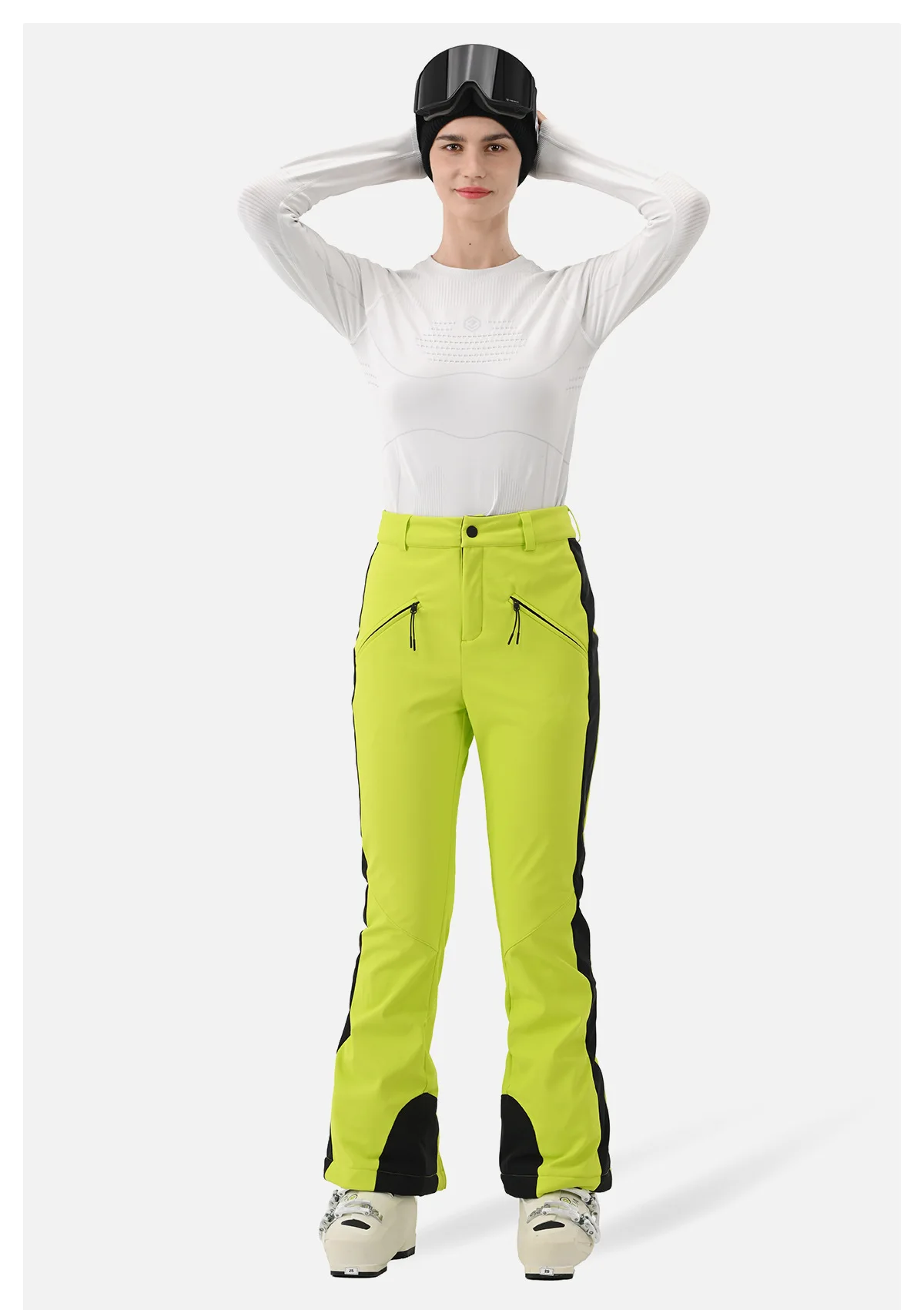 HIGH EXPERIENCE 2025 3L Ski Pants for Women & Men Waterproof Windproof Insulated Snowboard Pants Loose Fit Winter Sports