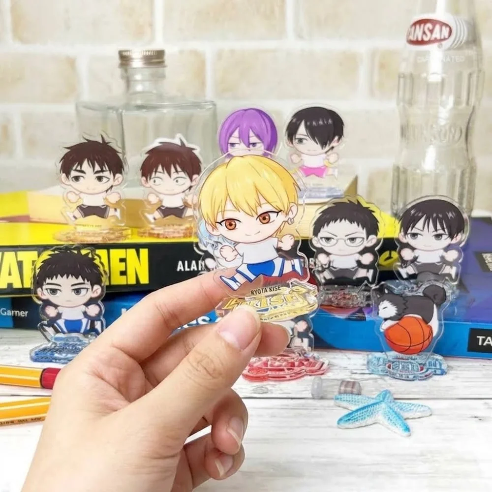 Kuroko's Basketball Figure Acrylic Stand Ave Mujica 6cm Desk Collectible Ornament Anime Gift Set Keychain