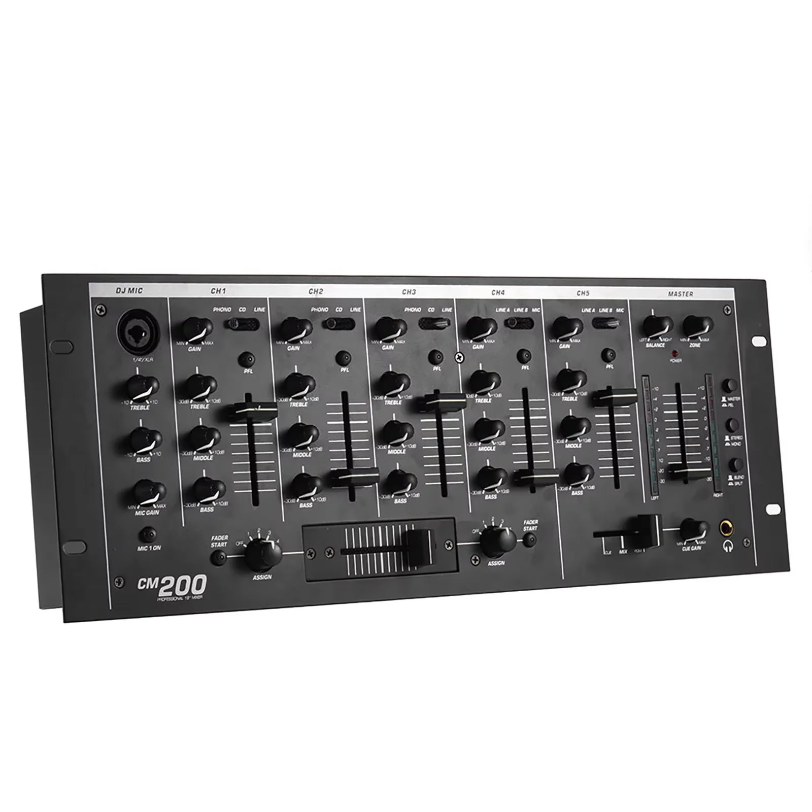 

GAX-CM200 Professional DJ Mixer Audio Sound Mixing Console Stage Performance Console USB