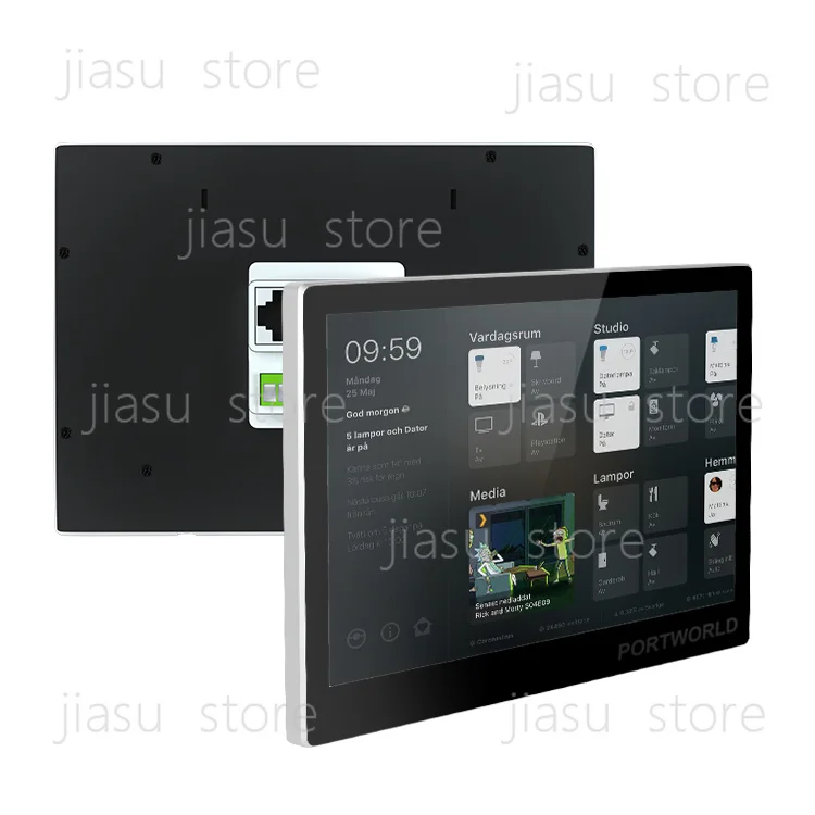 YC-SM10P Smart home automation 10 inch IPS touch screen landscape display Android AIO POE tablet inwall mount