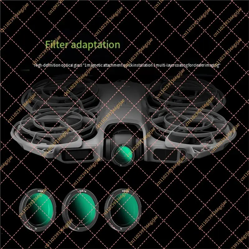 FY XB-For DJI NEO2 Drone Compatible ND8 ND16 ND32 Filters Set For DJI NEO2 Drone Neutral Density Camera Lens Accessories