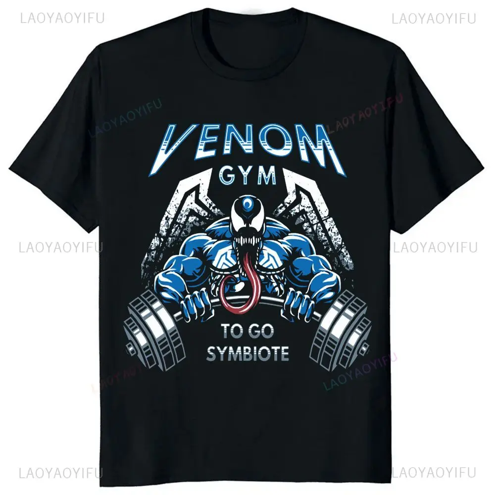 

Venom Gym Graphic T-shirt Summer Trend Harajuku Short Sleeve Men's and Women's Oversized T-shirt