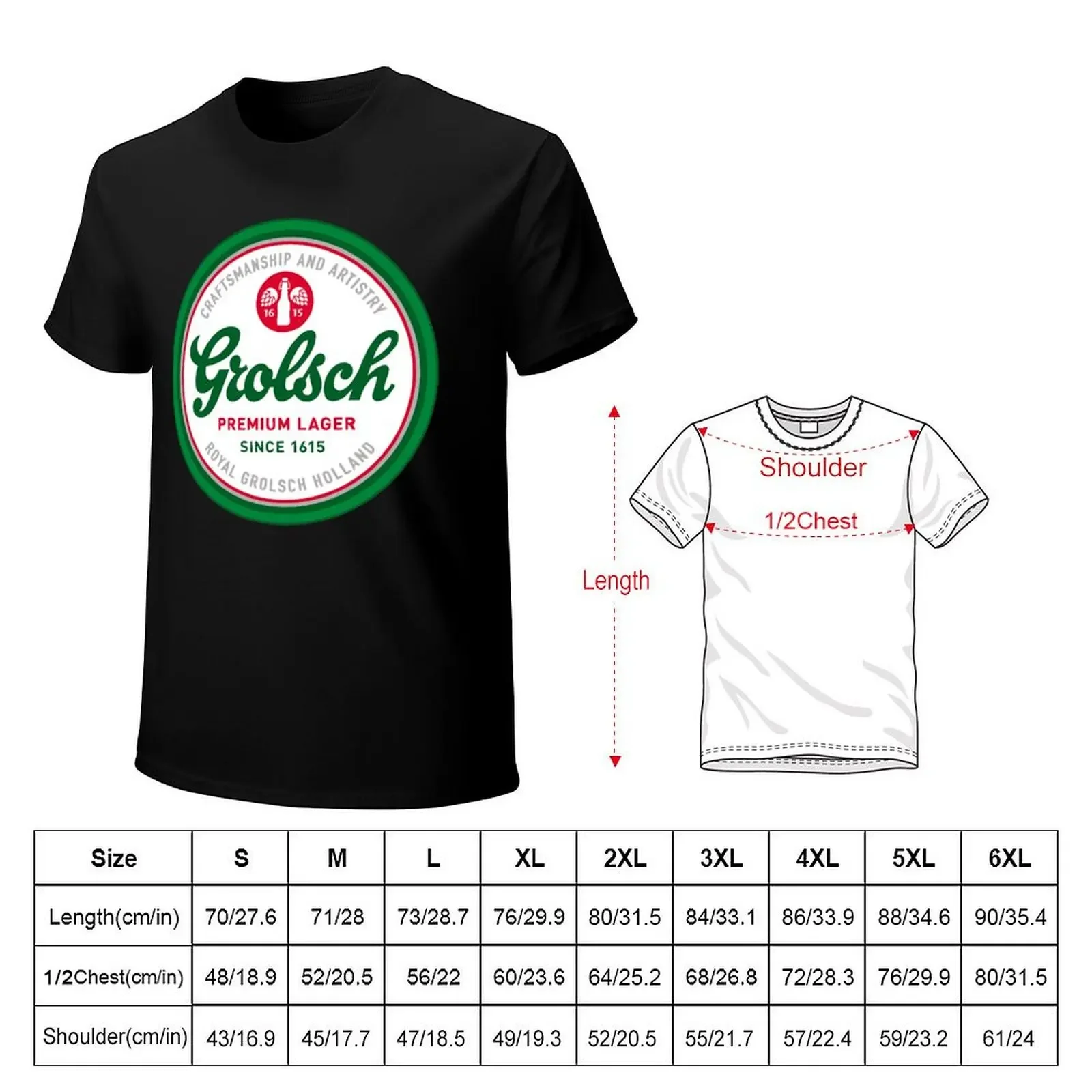 Grolsch T-Shirt anime hippie clothes Blouse outfits for men