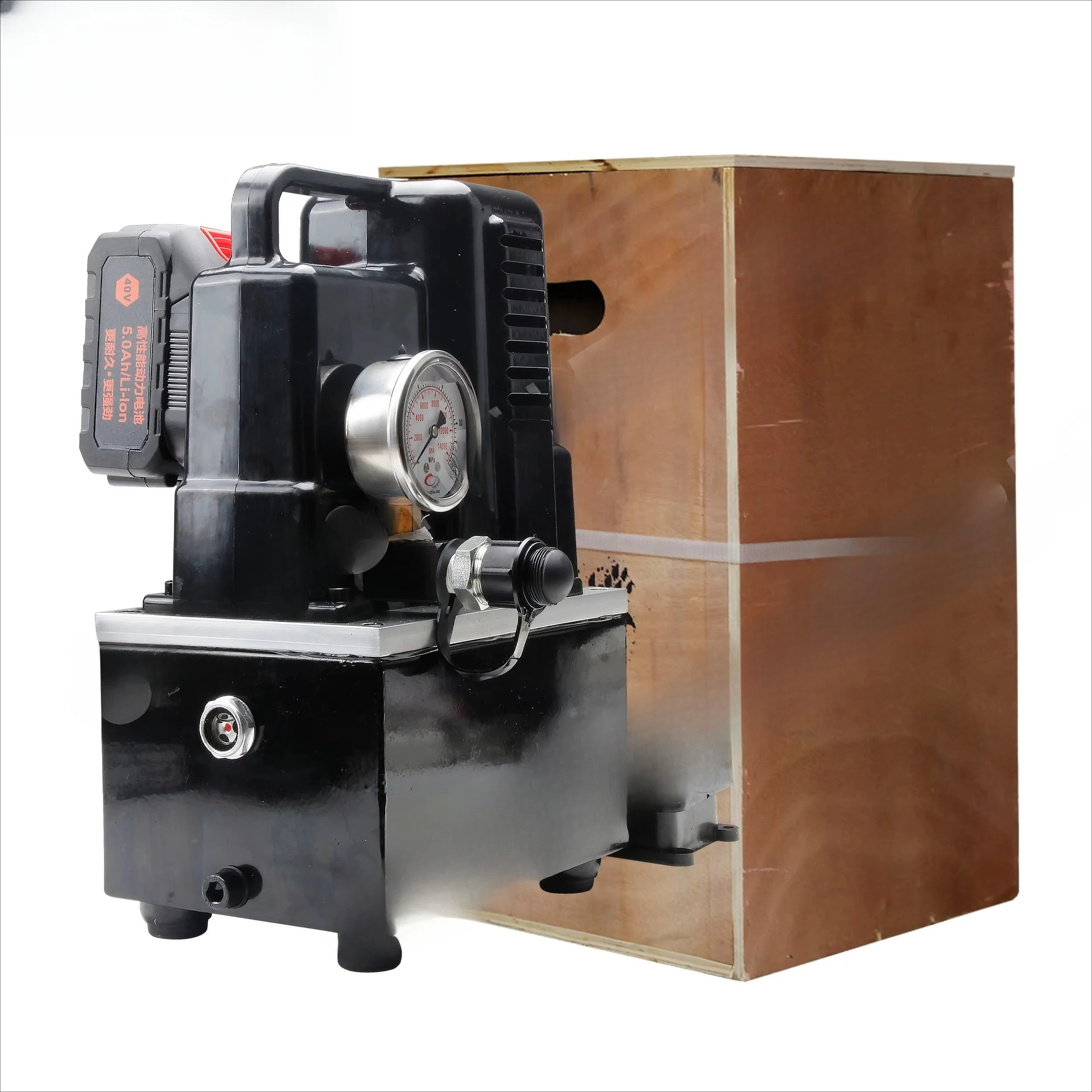 QQ-700B ポータブル単動油圧ポンプ DC 220V バッテリー電源パック