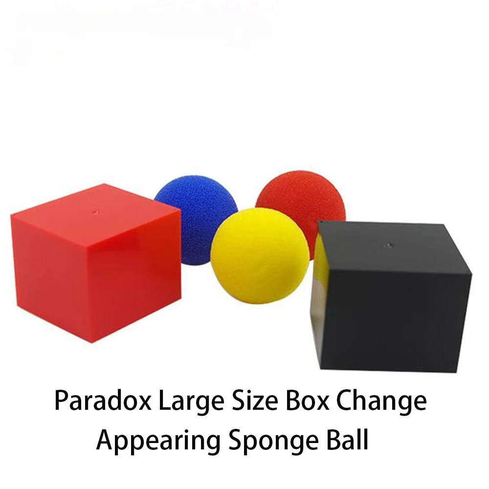 Paradox Large Size Magic Tricks Box Change Appearing Sponge ball Magie Magician Close Up accessory Gimmick Props Classic toys