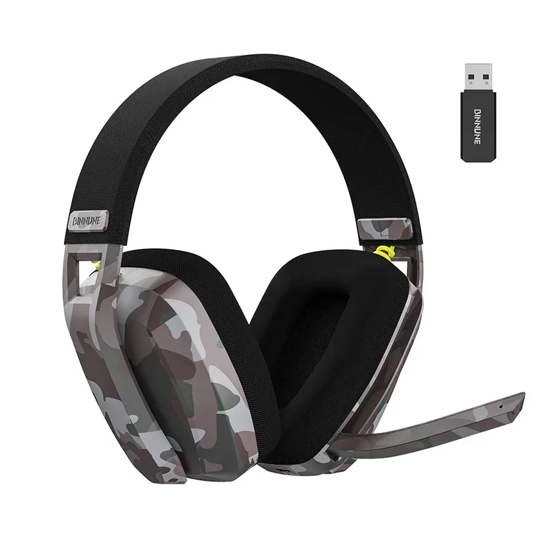 BW06 Беспроводная игровая гарнитура 2,4 ГГц/Bluetooth с микрофоном с шумоподавлением для PS5 PS4 PC Mac, низкой задержки и RGB