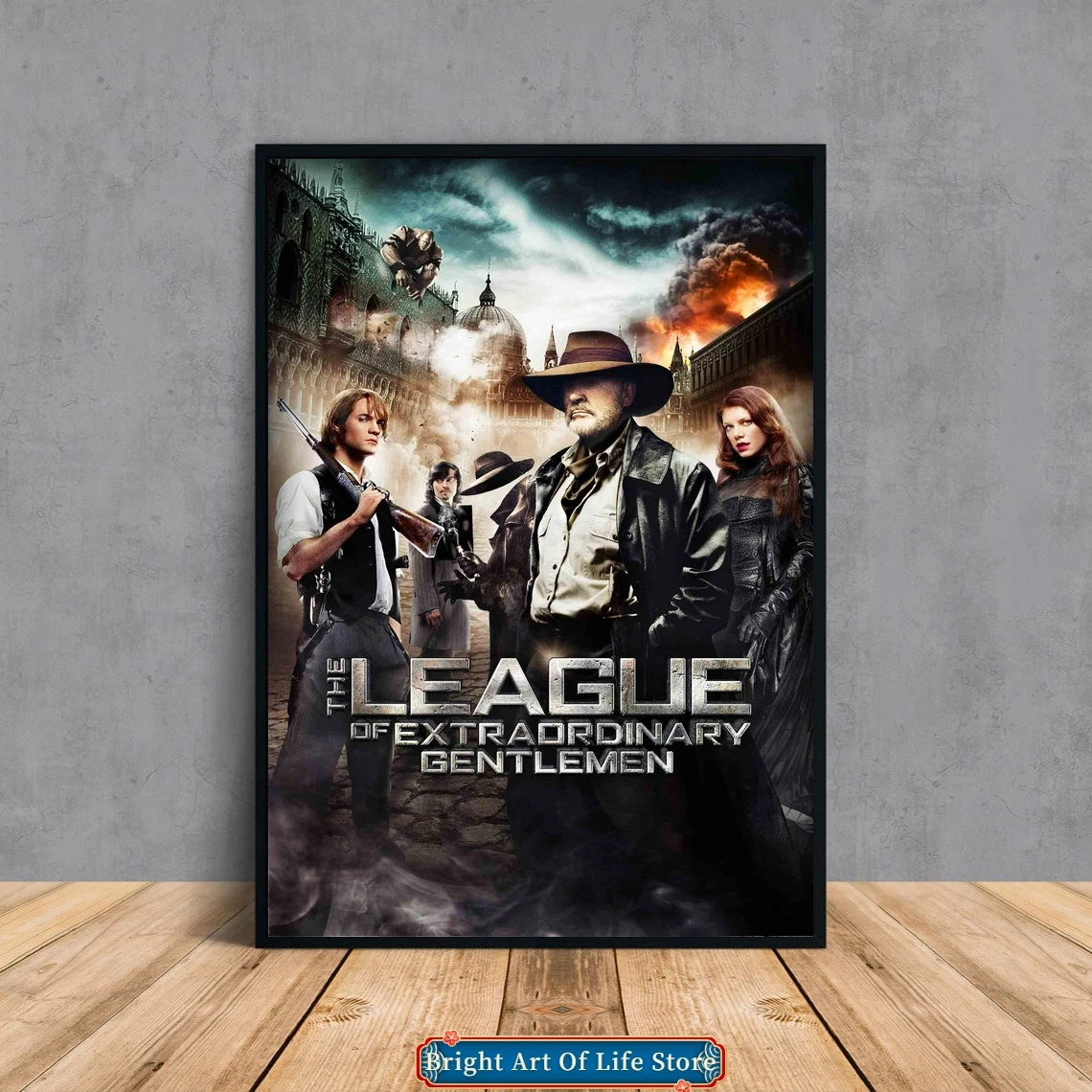 

The League of Extraordinary Gentlemen (2003) Movie Poster Cover Photo Canvas Print Apartment Home Decor Wall Painting (Unframed)