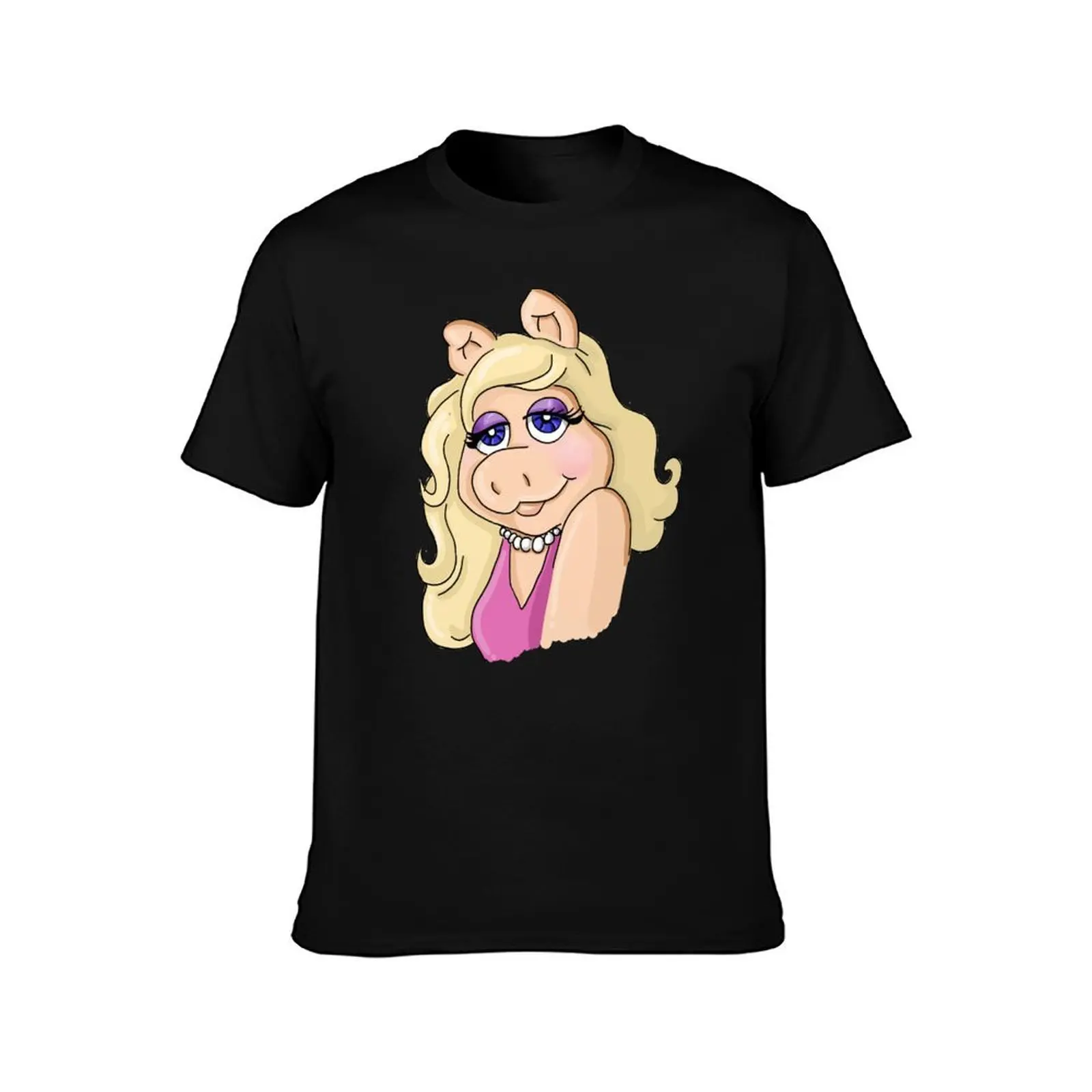 Madame Piggy T-Shirt Breathable Basic Cotton T-Shirt