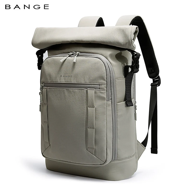 

BANGE New Men Casual Waterproof Backpack Fits 15.6 inch Laptop Expandable Urban Travelling School Backpack Daily Splashproof Bag