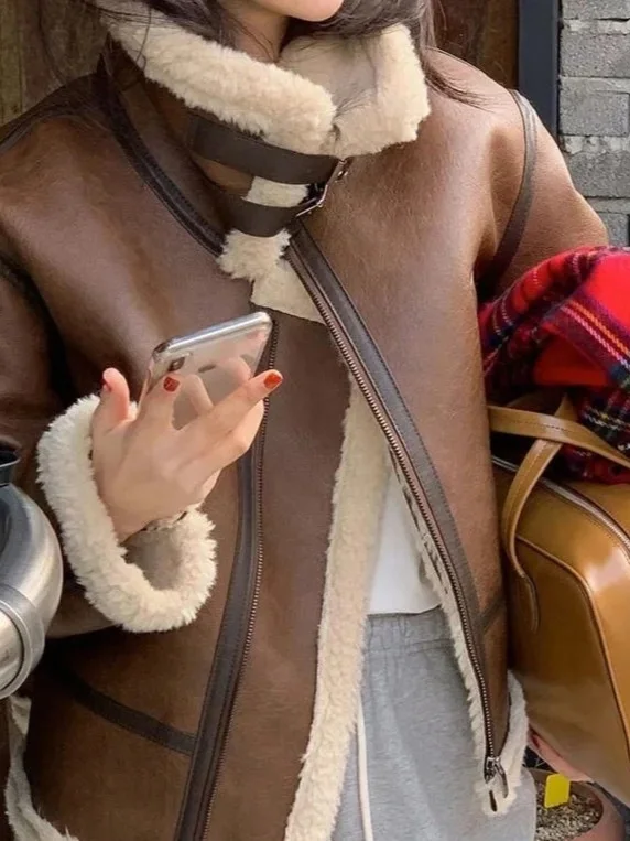 معطف شتوي 2025 ort مصنوع من الفرو للنساء من Jaet Hong Kong Sle معطف أنيق كلاسيكي أنيق ملابس خارجية للنساء #5