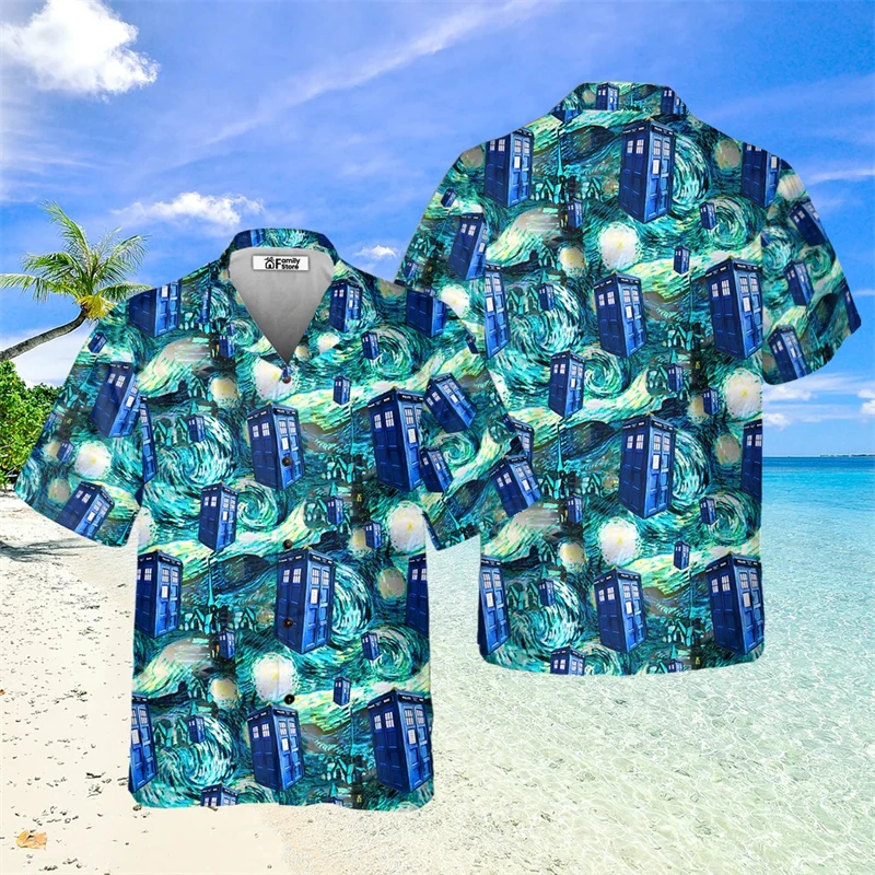 Men\'s Hawaii Summer Popcorn Casual Shirt 3D Beach Social Cartoon Super Large Funny Short Sleeve Dazn New List Sale Floral Shirts