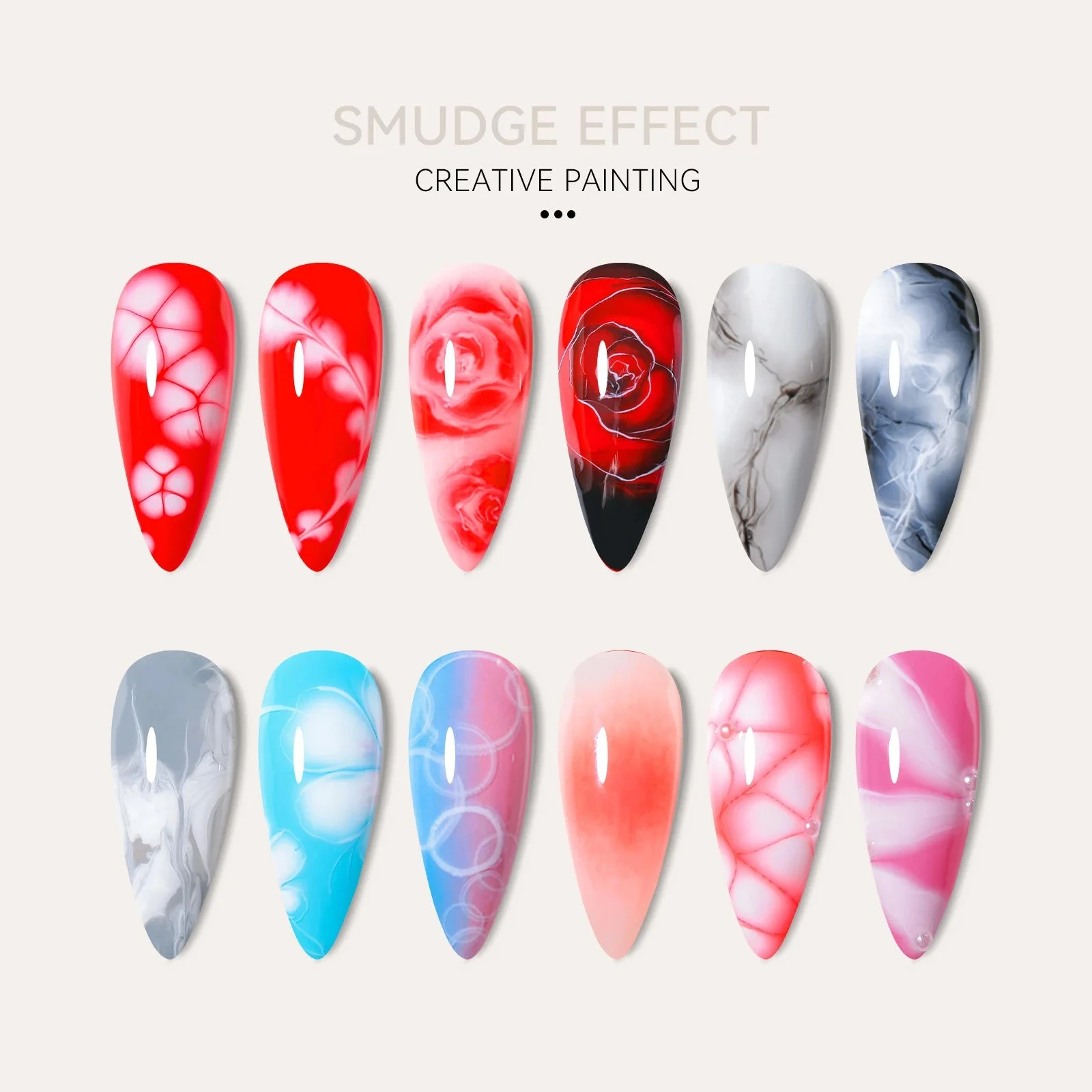 JTING 1 قطعة طلاء الأظافر تزهر هلام معطف فوقي الأظافر واضح بلوم هلام طلاء الأظافر Uv شبه دائمة ورنيش التدرج تأثير جيل للأظافر #4