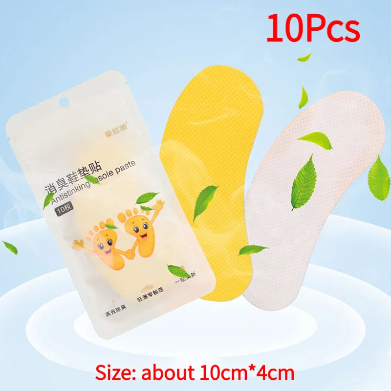 10Pcs Shoes Deodorant Sticker Deodorant Foot Odor Deodorants Sneaker Smell Fresh Fruity Aroma Insole Sterilization Stickers.