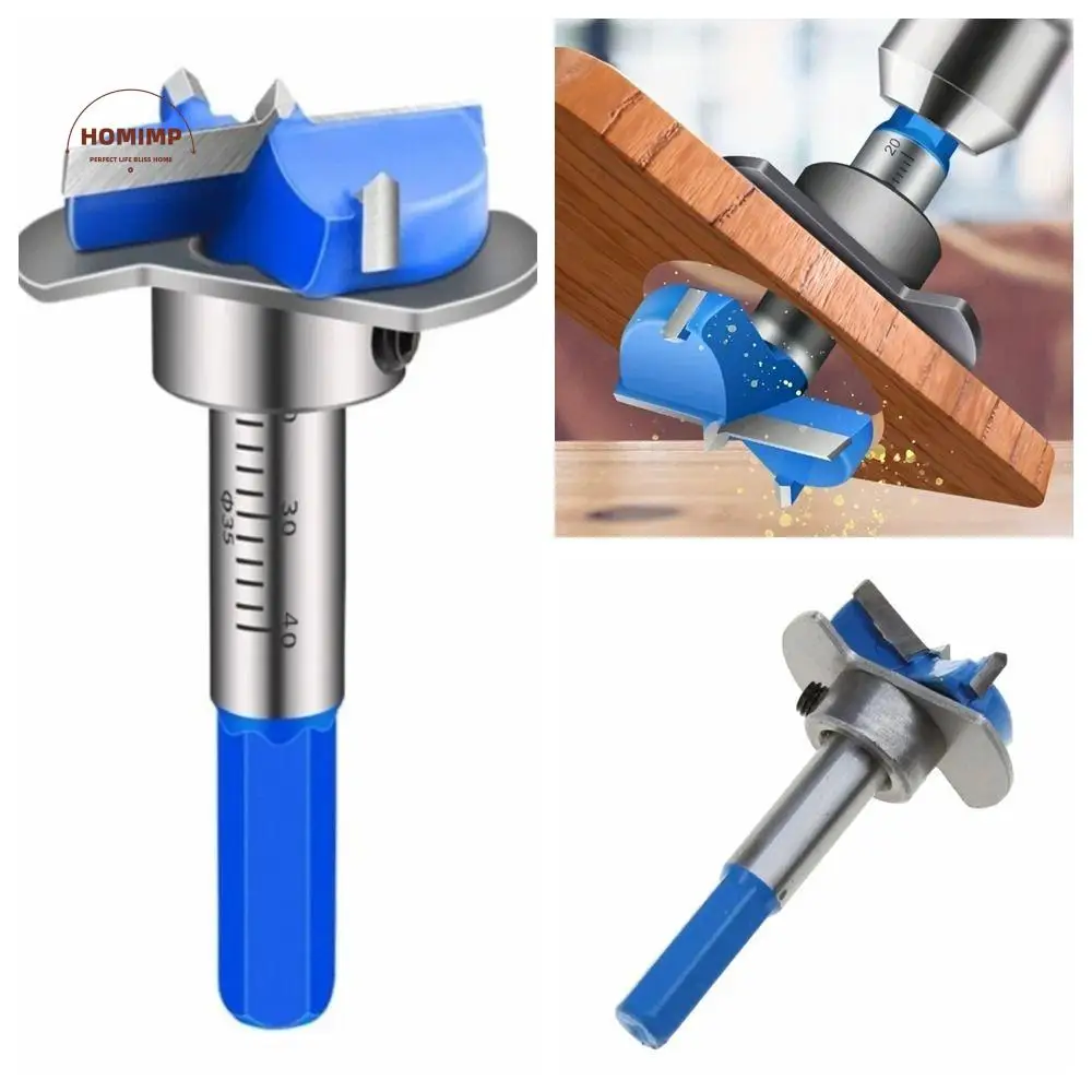 

Drilling Furniture Forstner Bit Adjustable Depth Anti-slip 35mm Hinge Boring Bit Wear-resistant Positioning Hinge Jig Door Hinge