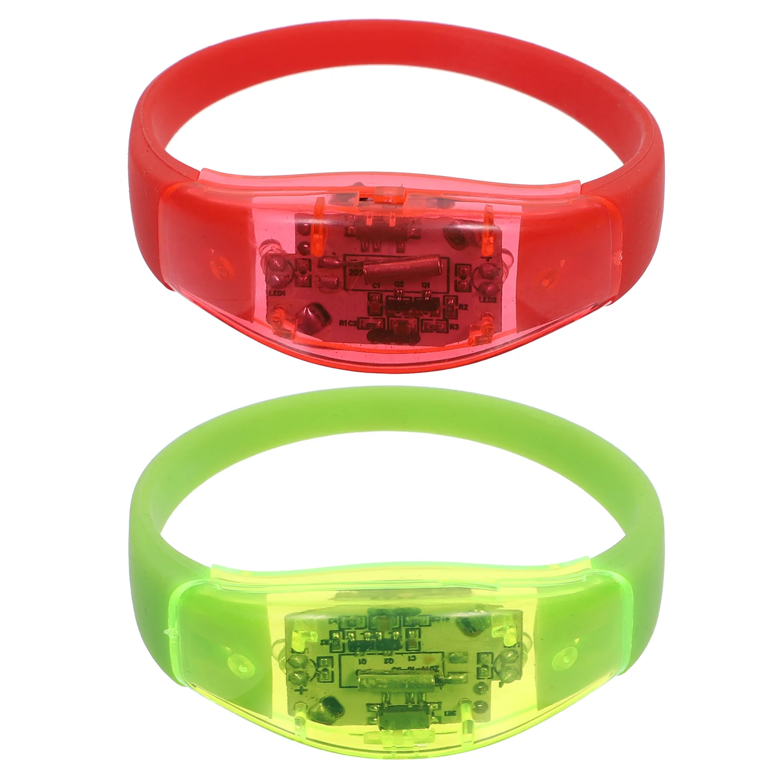 LED Light up Bracelet Party Favors for Kids Vibration Glow Stick Bracelets Miss Sticks