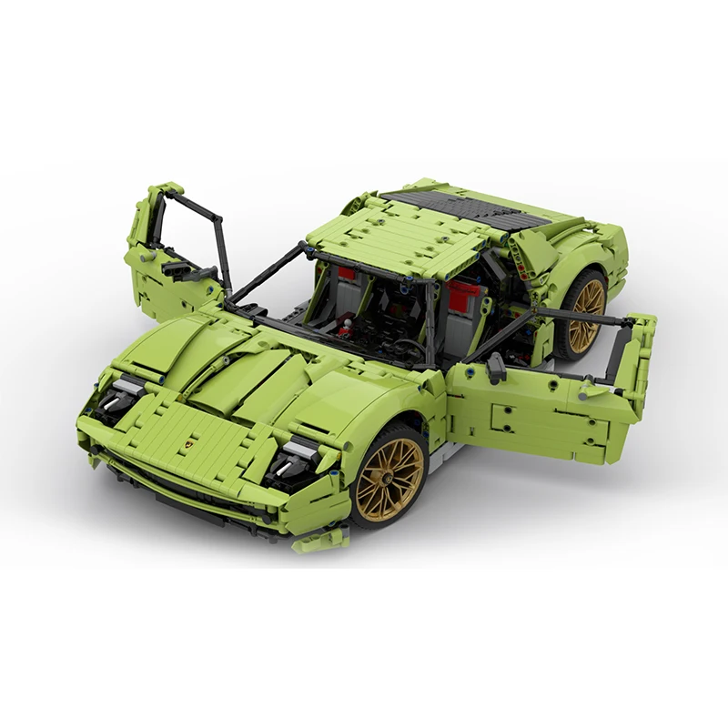 MOC-119000 Green Super SportsCar I8 Compatible 42115 Buidling Blocks Bricks Educational Puzzle Toys Birthday Gifts