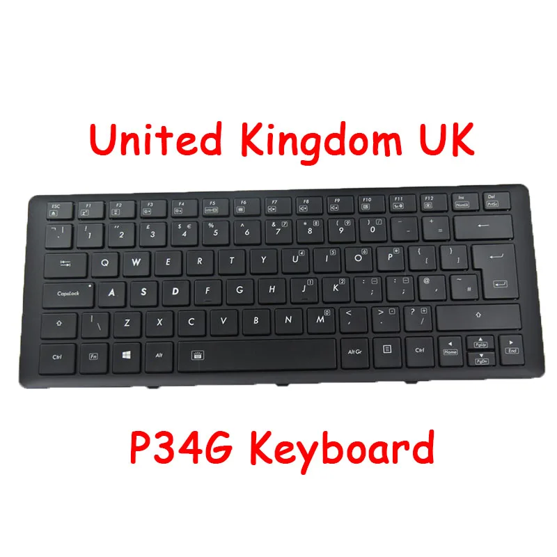 Backlit P34 Keyboard For Gigabyte P34G P34G V2 P34K V7 P34W V3 V5 P34F U2442 U2442D U2442F U2442N U2442S U2442T U2442V U24F U24T