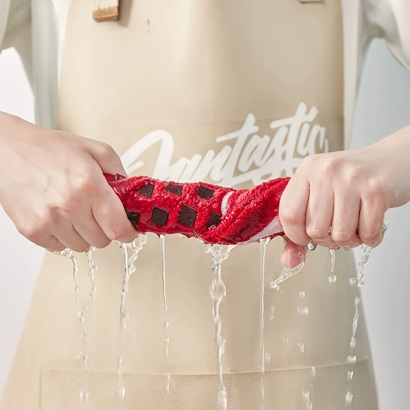 Handuk Tangan Gantung Bentuk Ikan Koi Kartun Lucu, Handuk Tangan Super Serap untuk Rumah Tangga, Kamar Mandi, Anak-Anak, Handuk Dapur Persegi