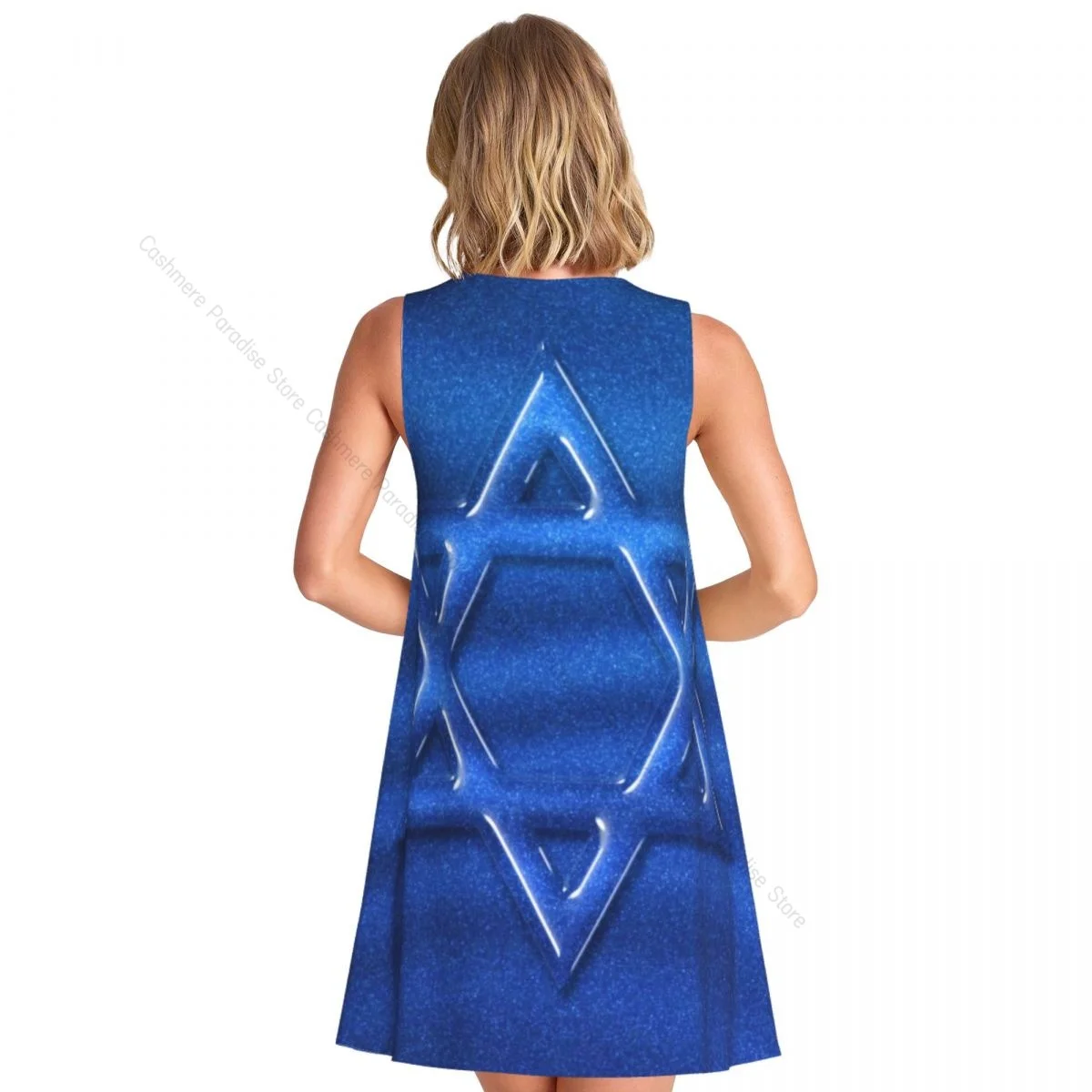 Robes d'été pour femmes, t-shirt de plage, sans manches, drapeau israélien, décontracté, ample, débardeur, 2025