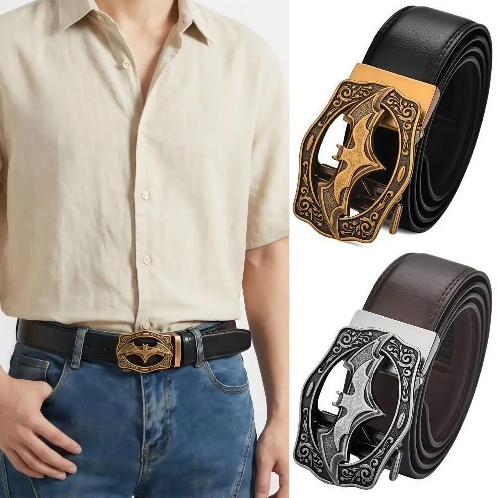 

Винтажный ремень с автоматической пряжкой, 110 см, роскошный дизайн, мужской деловой ремень, модный, серебристый, золотой, высококачественный пояс, мужские подарки