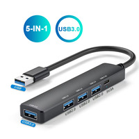 4-in-1 USB Hubs USB C HUB Type C to USB 3.0 HUB Multi USB Splitter OTG Adapter USB 3.0 2.0 For Xiaomi Huawei Lenovo Macbook Pro