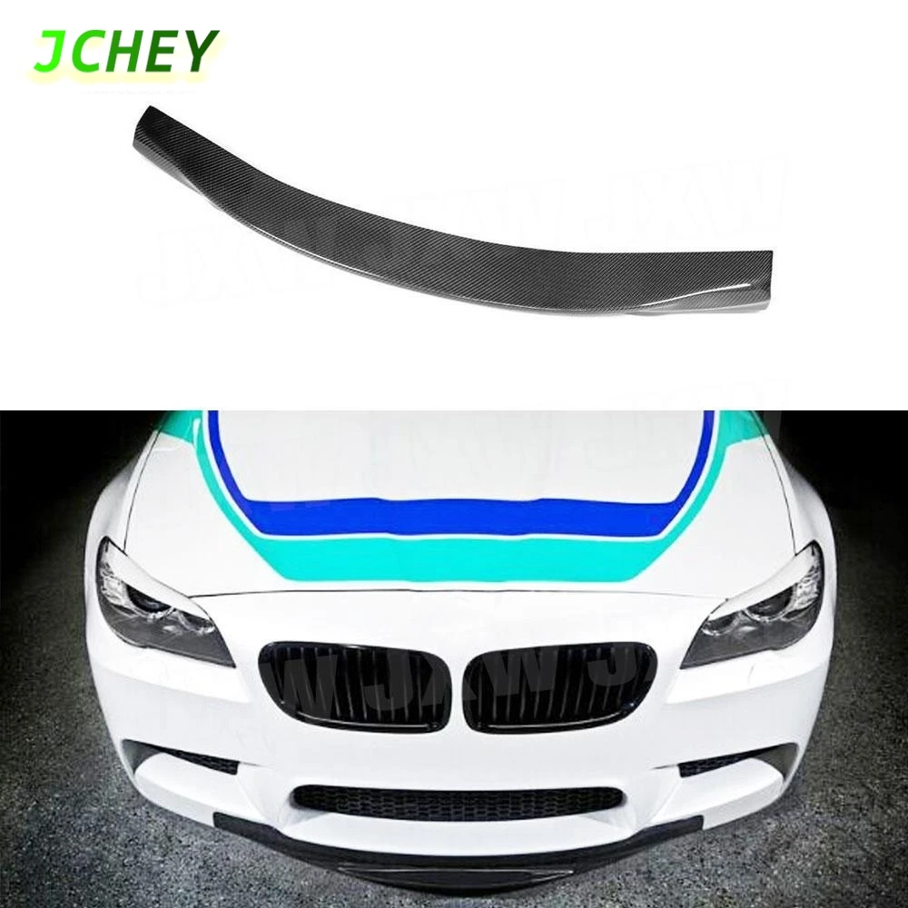

JCHEY Carbon Fiber FRP Front Bumper Lip Chin Spoiler Splitters Apron Head Bumper Guard For BMW 5 Series F10 M5 2012-2016