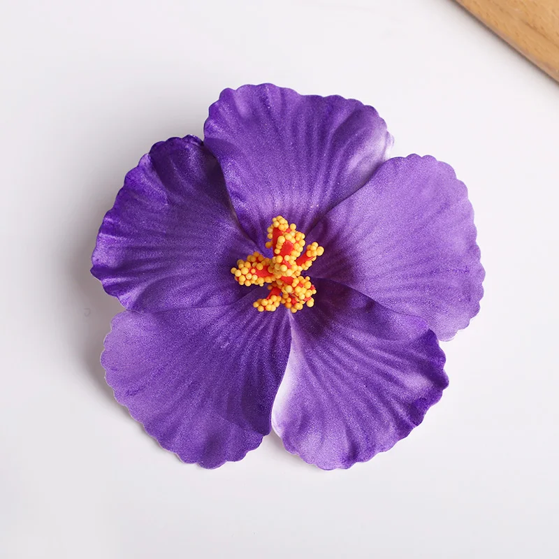 2/5 stücke Hawaiian Blume Haar Clip Sommer Strand Geburtstag Party Hochzeit Dekoration Mädchen Künstliche Ei Blumen Haarnadel Zubehör – Detail 14