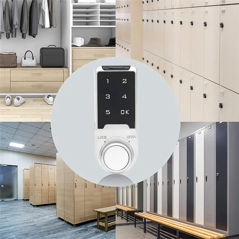 1 Set Blocco tastiera Tastiera elettronica Catenaccio monocilindrico Combinazione digitale Doppia sicurezza