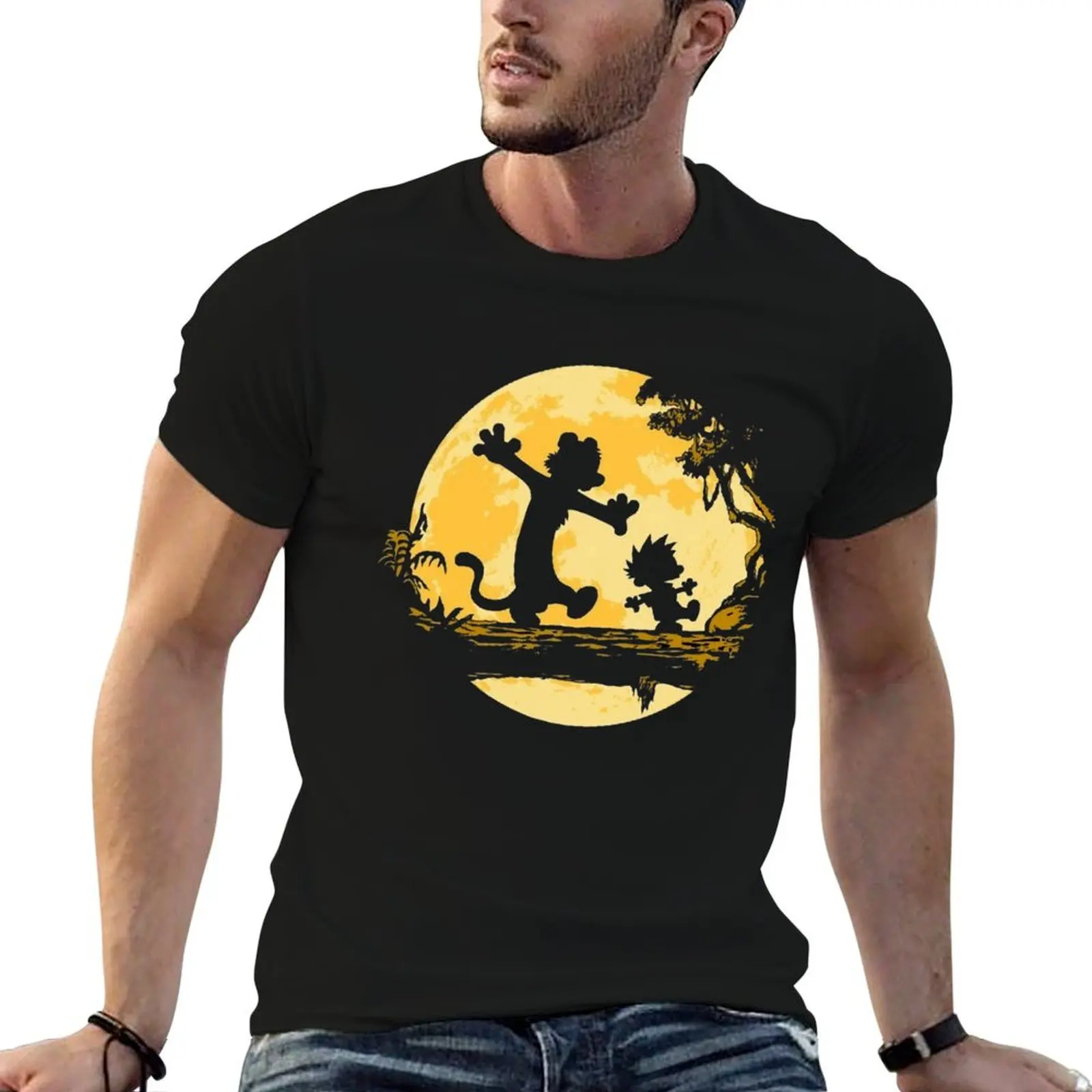 

Calvin And Hobbs Calvin And Hobbs Calvin And Hobbs T-Shirt t shirt men 100% cotton luxury brand T-Shirt