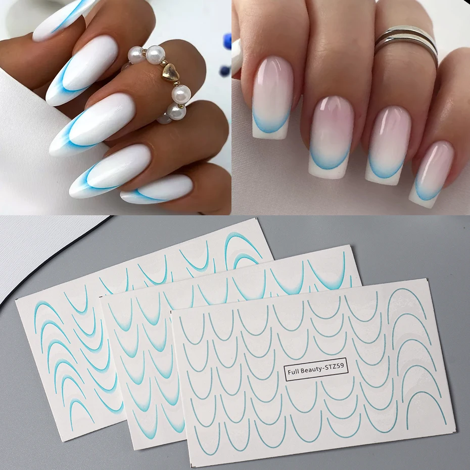 3Pcs Gradient Frenc… - image