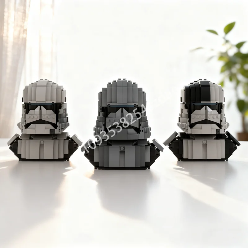 

517 шт. MOC первый заказ штурмовик бюст модель строительные блоки рождественские подарки архитектура DIY творческая идея игрушка кирпич день рождения