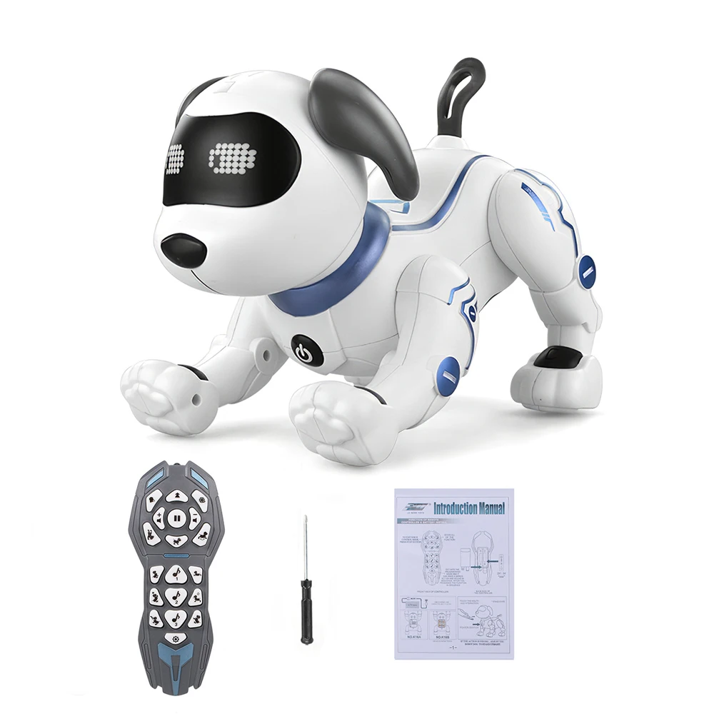 

Modern Intelligent Dog 5m Range Infrared Remote Control Dynamic Music Dance Robot Dog White Infrared Control Robot