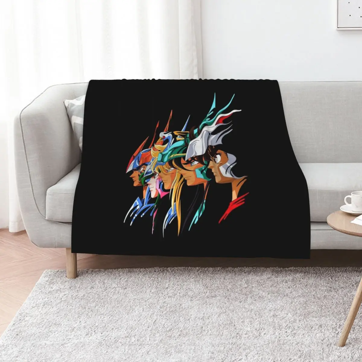 Caballeros del zodiaco - Bronze saints #3 Throw Blanket Plush Fuzzy Cozy Blanket for Couch Sofa