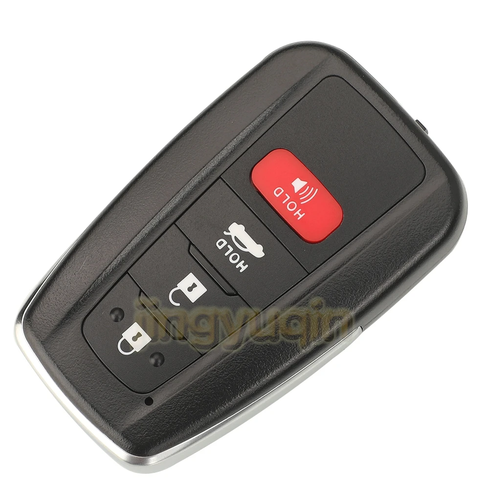 Jingyuqin Remote Full Car Key Fob For Toyota Corolla 2019 2020 2021 2022 2/3/4 Button Smart 8990H-02050 B2U2K2R 4A Chip 433MHZ