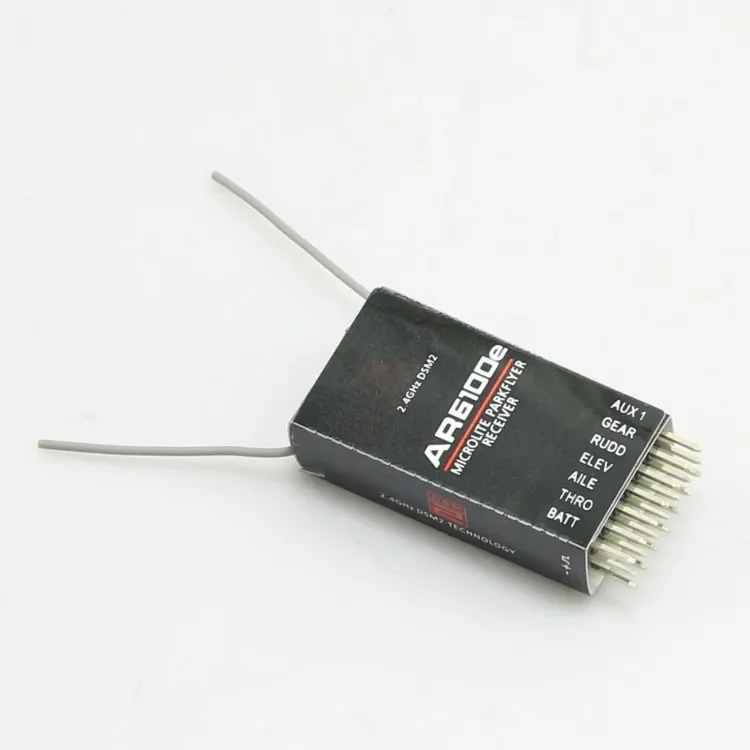 1-3pcs DSM2 6 Channel 2.4GHz 6CH AR6100 RC Receiver Compatible SPEKTRUM DX6I DX7 DX8 DX18 JR DSX6 DSX9 Transmitter AR6100E