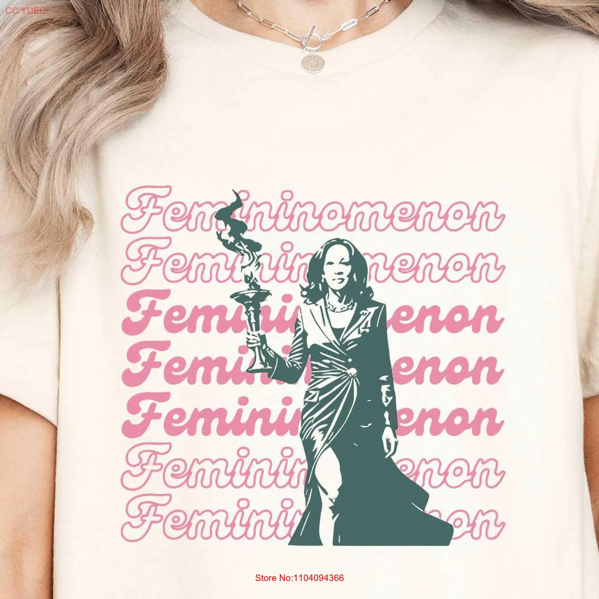 Femininomenon Kamala T Shirt Funny Harris Liberal Feminist Madam President Girls Democrat Campaign long or short sleeves