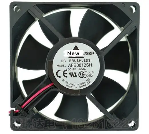 

For DELTA AFB0812SH 7N72 DC 12V 0.70A 80x80x25mm Server Cooling Fan