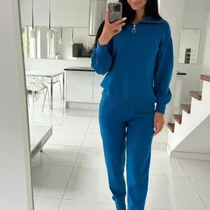 Winter Winter Mesh Suit Hot Pants 2 piece defines women's clothes oversized casual blouses jogging meshes 10 Main Sales Women's Tricot Set - №8