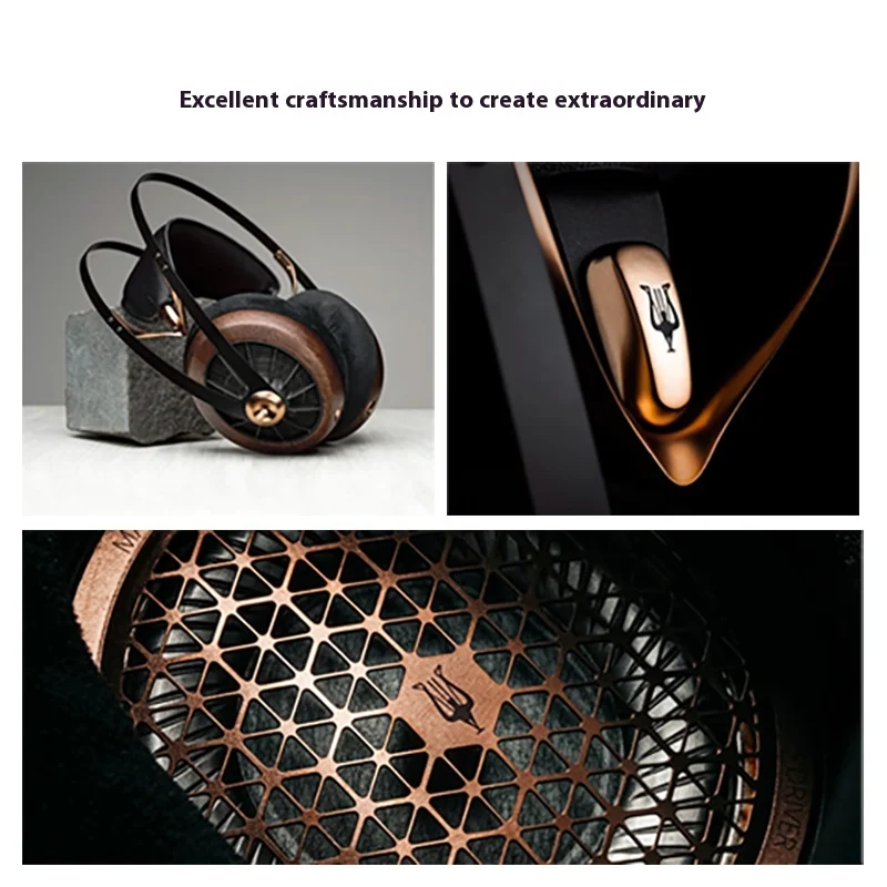 MEZE Audio 109Pro Headphone Open Moving Coil Wired HIFI Sound Stereo Headphone 50mm Moving Diaphragm Aluminium Shell Customize
