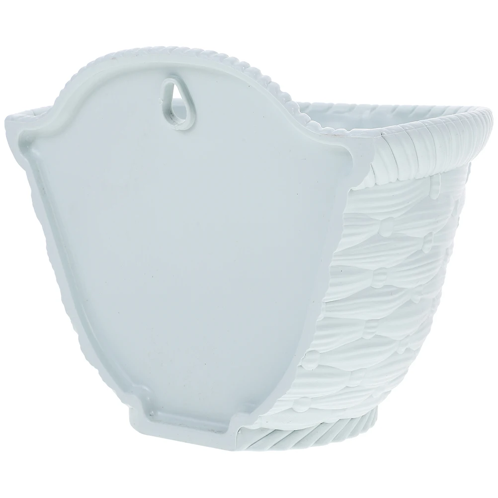 

Plastic Hanging Planter Wall Flower Pot Durable Crack Resistant Indoor Outdoor Balcony Garden Decorative Gift Wall Planter