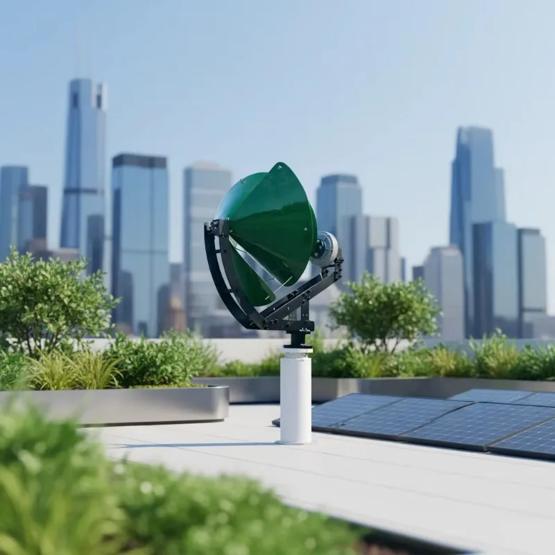 Small Archimedes Wind Turbine Generator Can Form a Hybrid Wind Solar Power Generation System Generate 1KW 12v for Home Motorhome