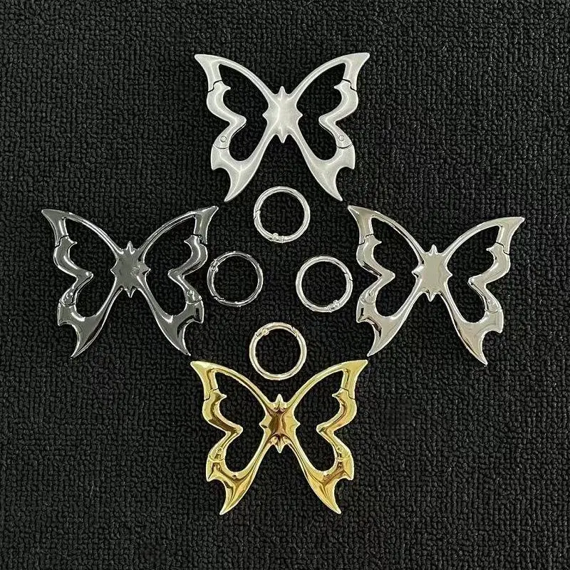 Ausgehöhlter Schmetterling Zinklegierung Schlüsselanhänger Bergsteiger-Gürtelschnalle Taschenanhänger Schlüsselring Karabiner Hüftgurt-Schlüsselanhänger – Detail 3