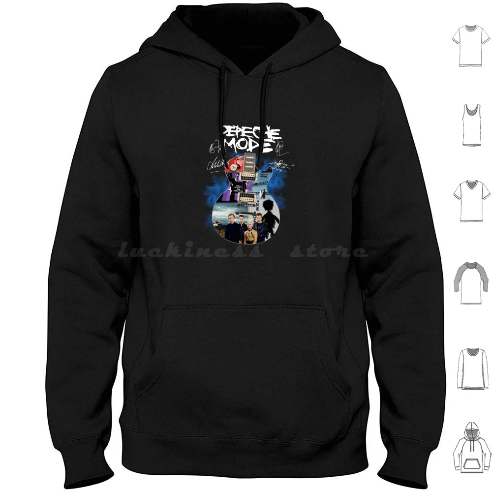 Dépeche Móde Guitar Signatures Hoodie Cotton Long Sleeve Dépeche Móde Guitar Signatures
