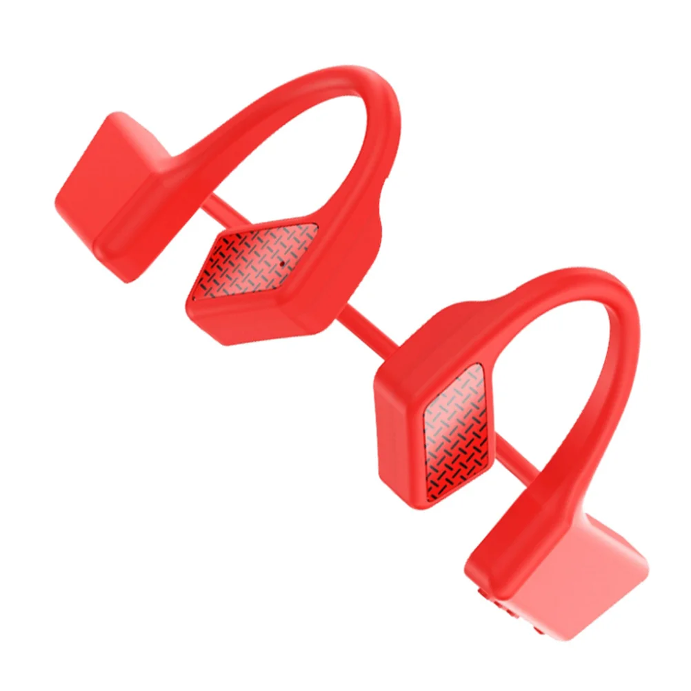 

1pc Wireless Headphones Red Ear Hook Design Noise Reduction Clear Sound For Sports Running Outdoor Hanging Earbuds