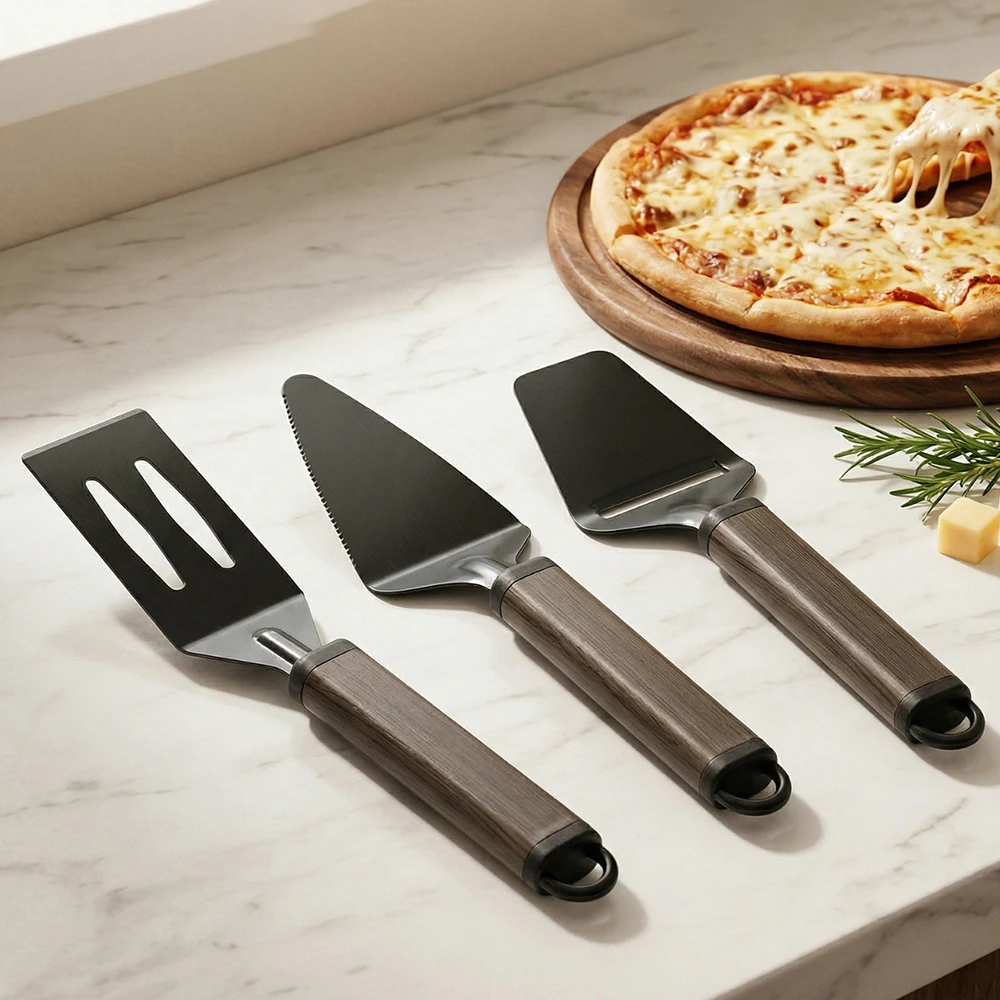 430 stainless steel cheese scraper, Cake shovel, Multi functional long handled shovel, Home cooking kitchen small tools