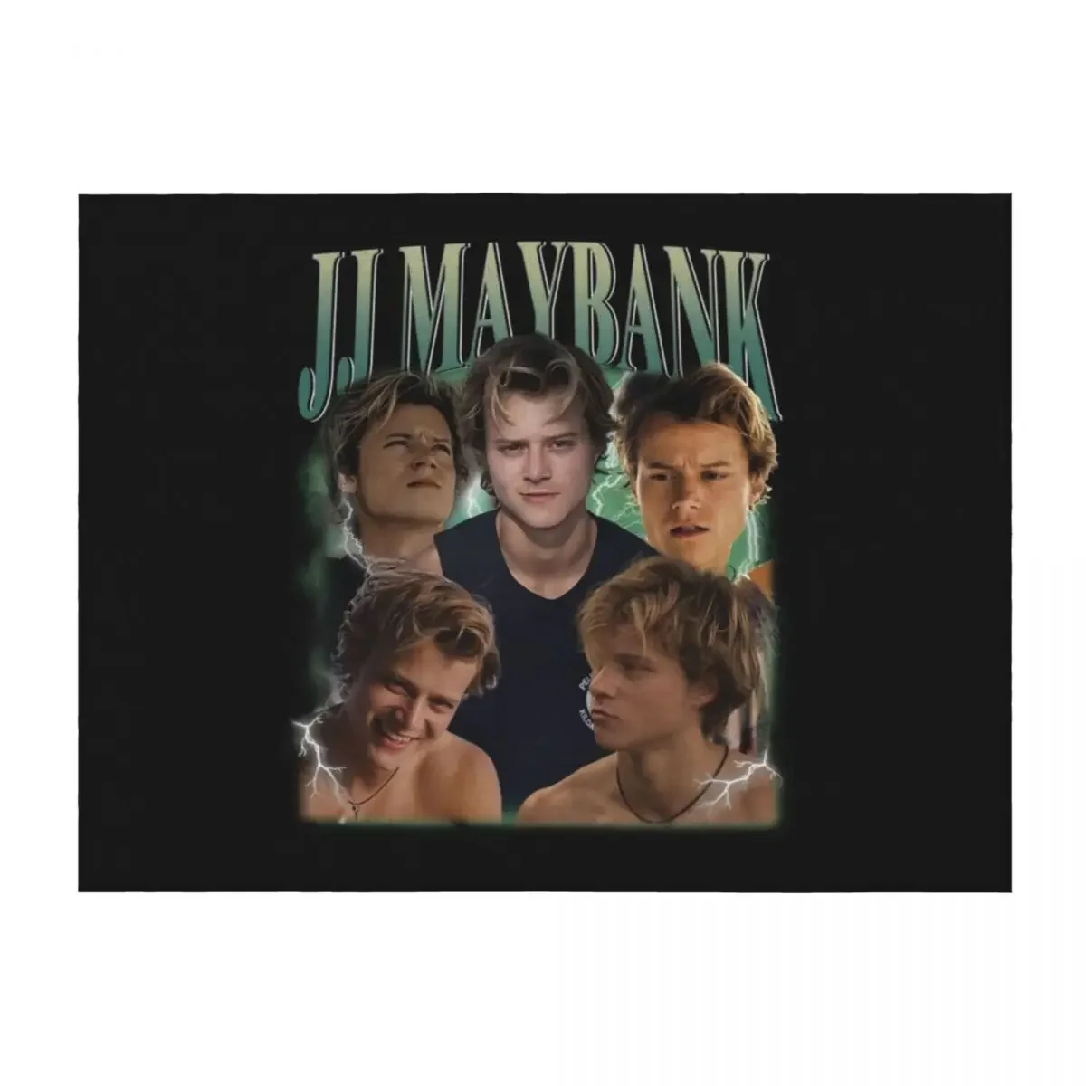 

Retro JJ Maybank Vintage Bootleg 90s Style Throw Blanket Luxury Thicken For Baby Hairys Blankets Sofas Of Decoration Blankets