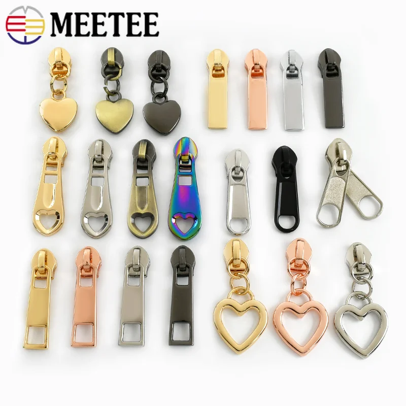 20Pcs 5 # Nylon Zipper Sliders für Kunststoff Reißverschlüsse Bänder Tasche Kleidung Zips Kopf Zip Reparatur Kits DIY Nähen ersatz Zubehör