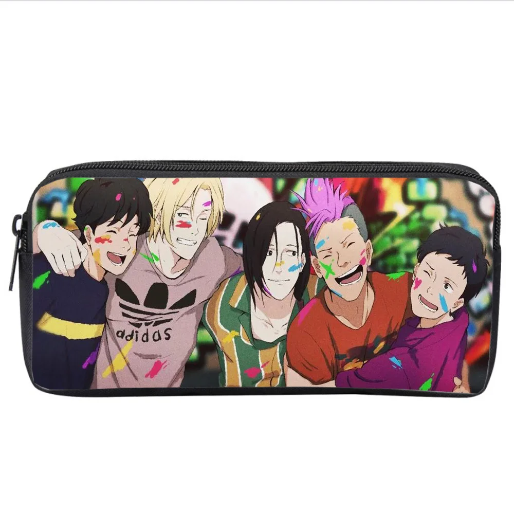 

Anime Game Banana Fish Student Cartoon Pencil Case Boys Girls Zipper Pencil Bag Handbag Purse Women Girls Makeup Bag